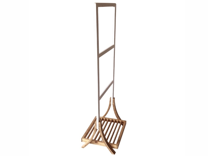 Refined Bamboo Drying Rack with KD Design - Eco-friendly Towel Stand